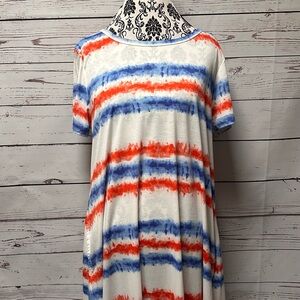 LuLaRoe Multicolor Tie-Dye Dress - Jesse